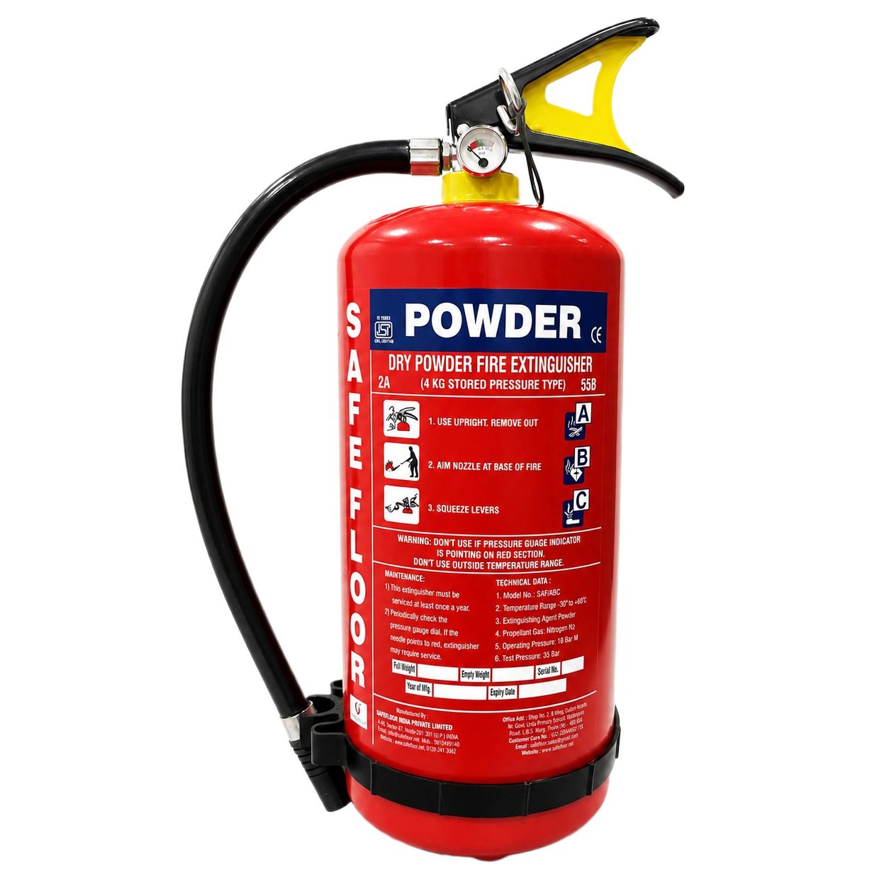 ABC 25KG Wheeled Fire Extinguisher